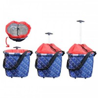 Taška na kolieskach nákupná s telesk.rúčkou 40x27x42cm